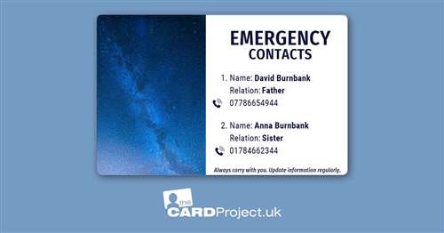 Deep Space ICE Photo ID Card (REAR)